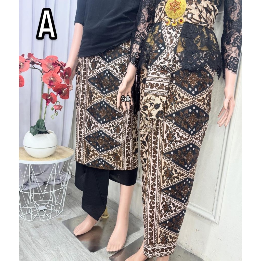 SET COUPLE KAMEN SAPUT BATIK KLASIK 02 | SAPUT BATIK PREMIUM | PAKAIAN ADAT BALI