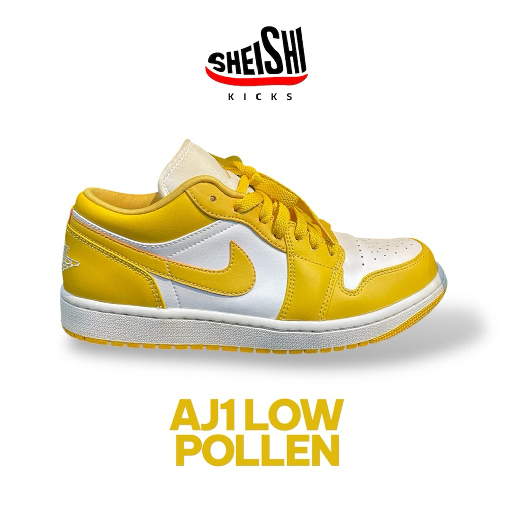 Sepatu Sneakers Pria Air Jordan 1 Low Pollen