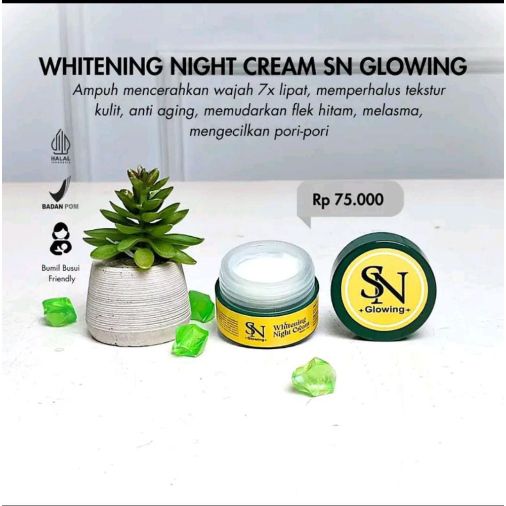 cream malam SN GLOWING