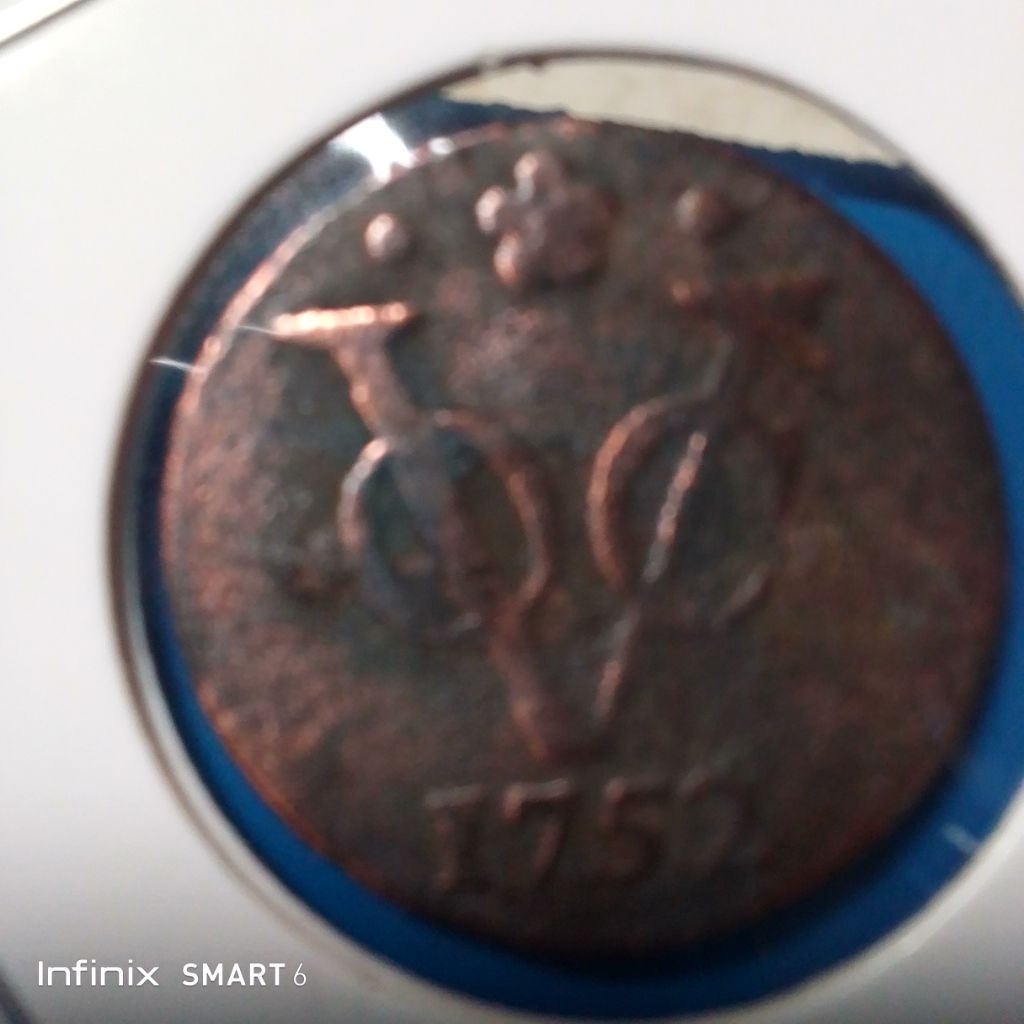 koleksi koin kuno voc 1752 holland