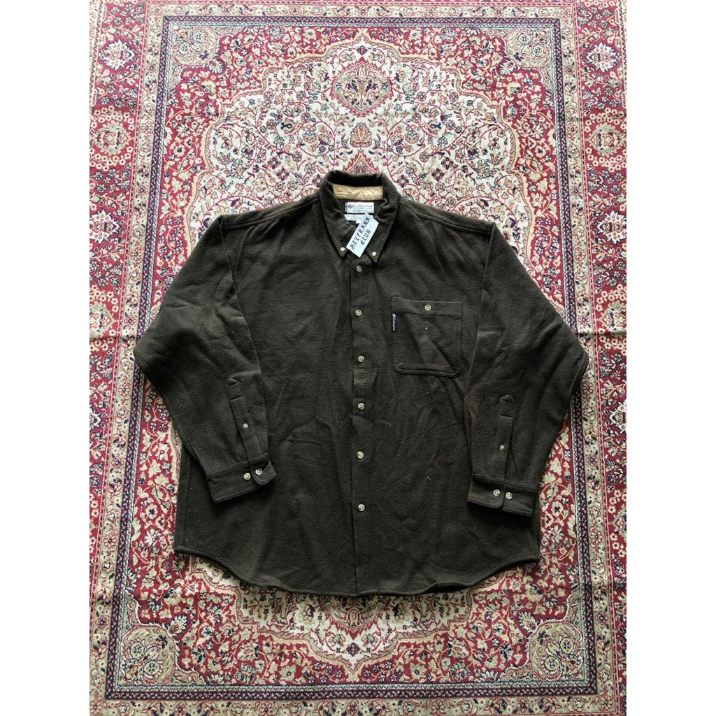Kemeja Vintage columbia wool flannel shirt Vintage Columbia outdoor HG297