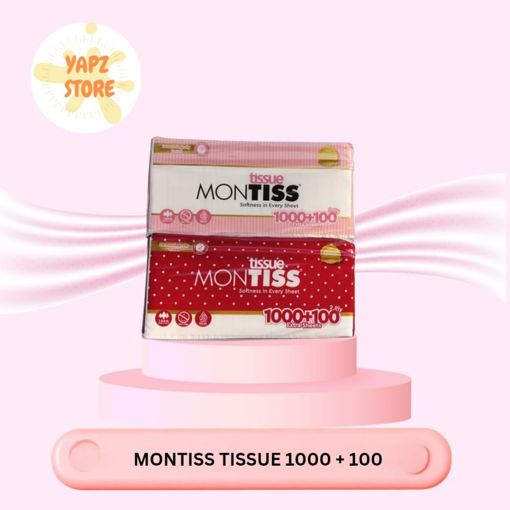 Tissue Montiss 1000 lembar/Tissue Montiss 1000/Tissue kiloan