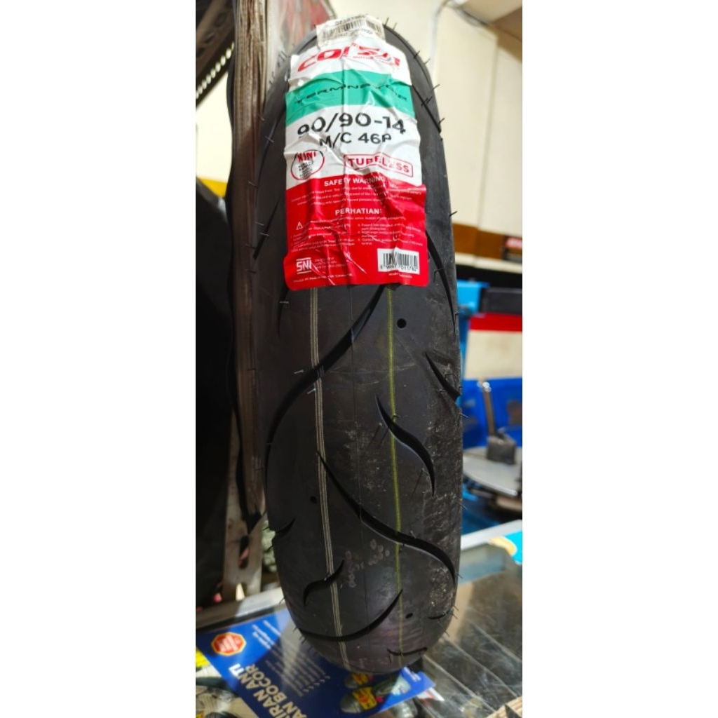 BAN TUBELESS SIZE 90/90-14 MERK CORSA TIPE TERMINATOR