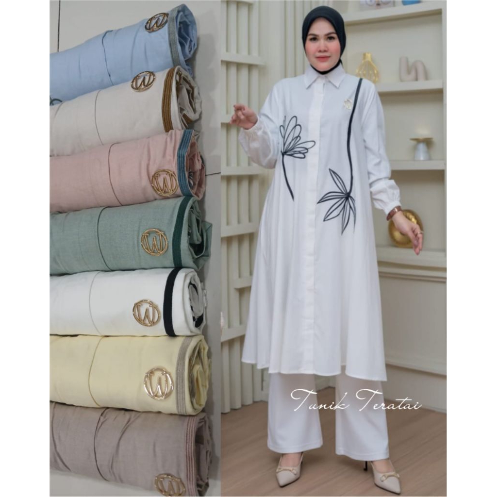 Tunik katun premium bordir winody