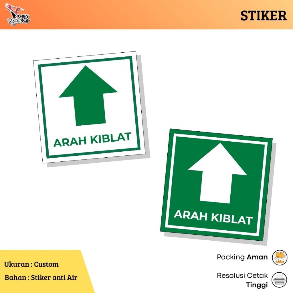 

Stiker Arah Kiblat Sticker Arah Kiblat Kotak