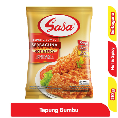 

Sasa Tepung Bumbu Serbaguna Hot Vitamin Mineral 210gr Sasa Tepung Bumbu Serbaguna Hot & Spicy 210 g
