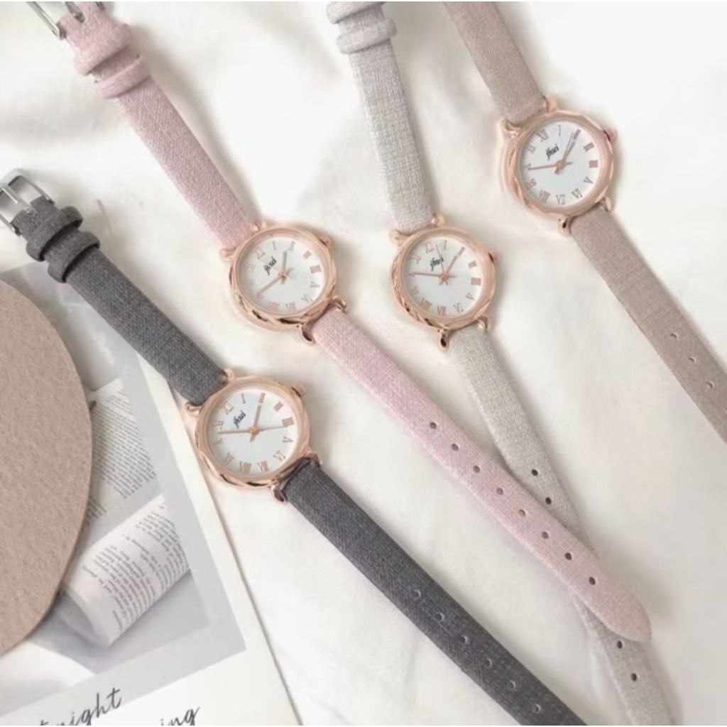 Jam Tangan Wanita Jhui kecil Analog Romawi Fashion Wanita