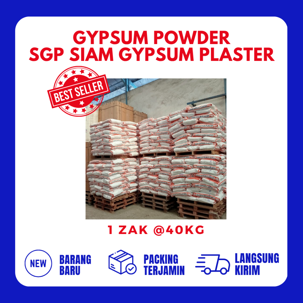 Bubuk CASTING gipsum - gypsum powder SGP SIAM GYPSUM PLASTER 40KG