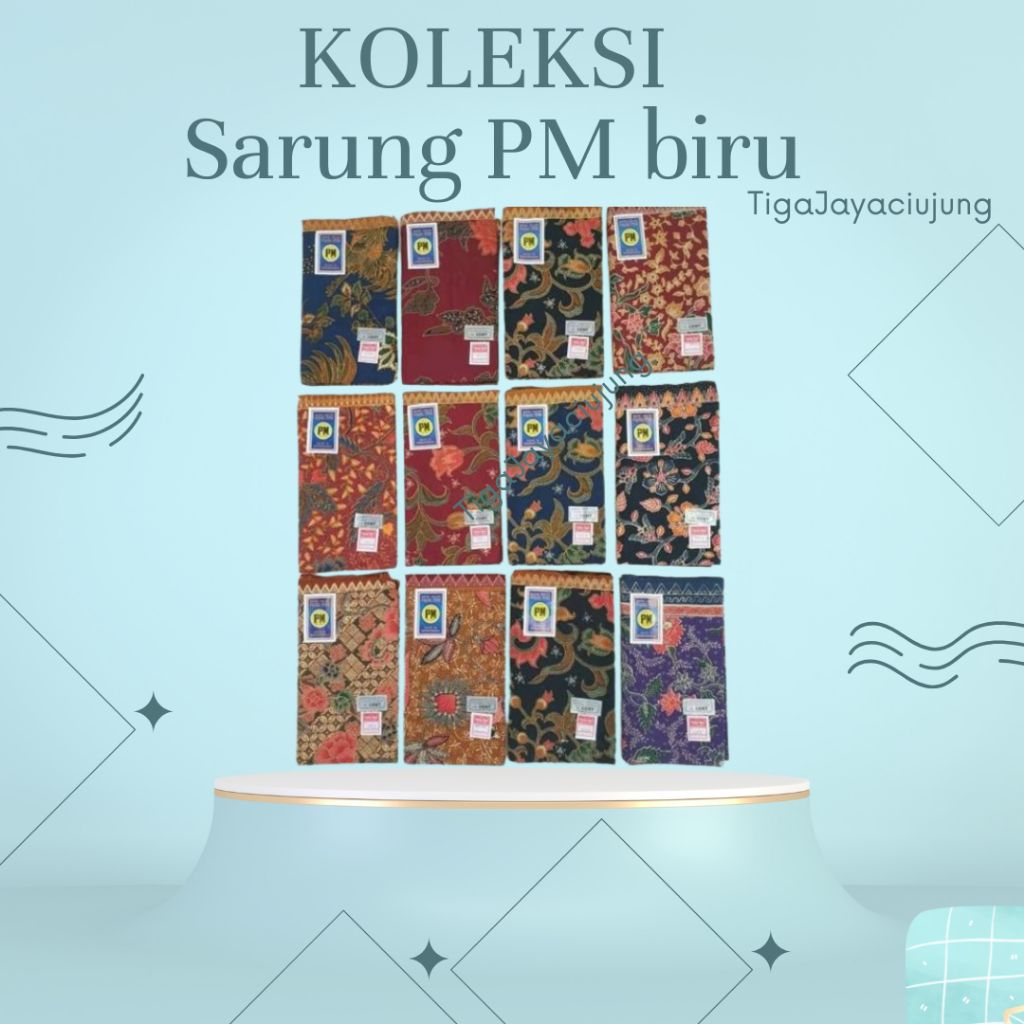 Sarung PM Biru  kebat pm biru