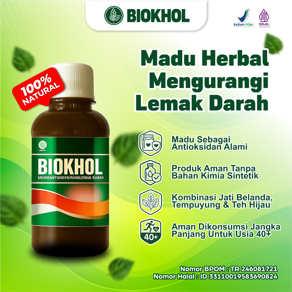 

Biokhol Madu Murni Dan Ekstrak Herbal Alami