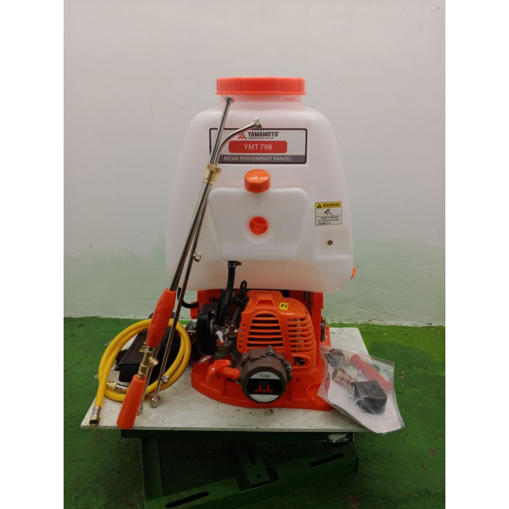 mesin semprot yamamoto ymt798 dilengkapi 2 tabung chamber tangki 20 liter