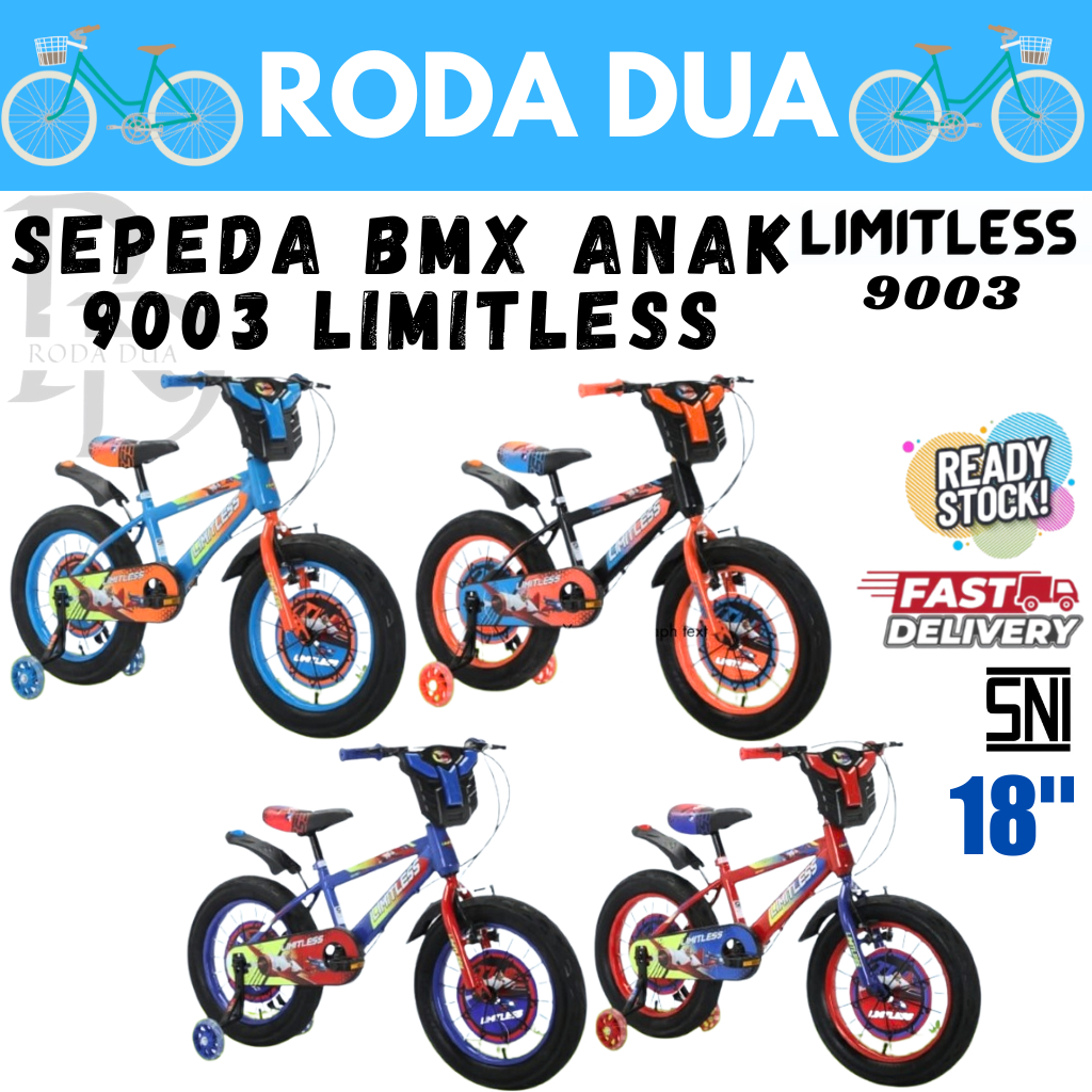 SEPEDA BMX ANAK UKURAN 18 TIPE 9003 LIMITLESS