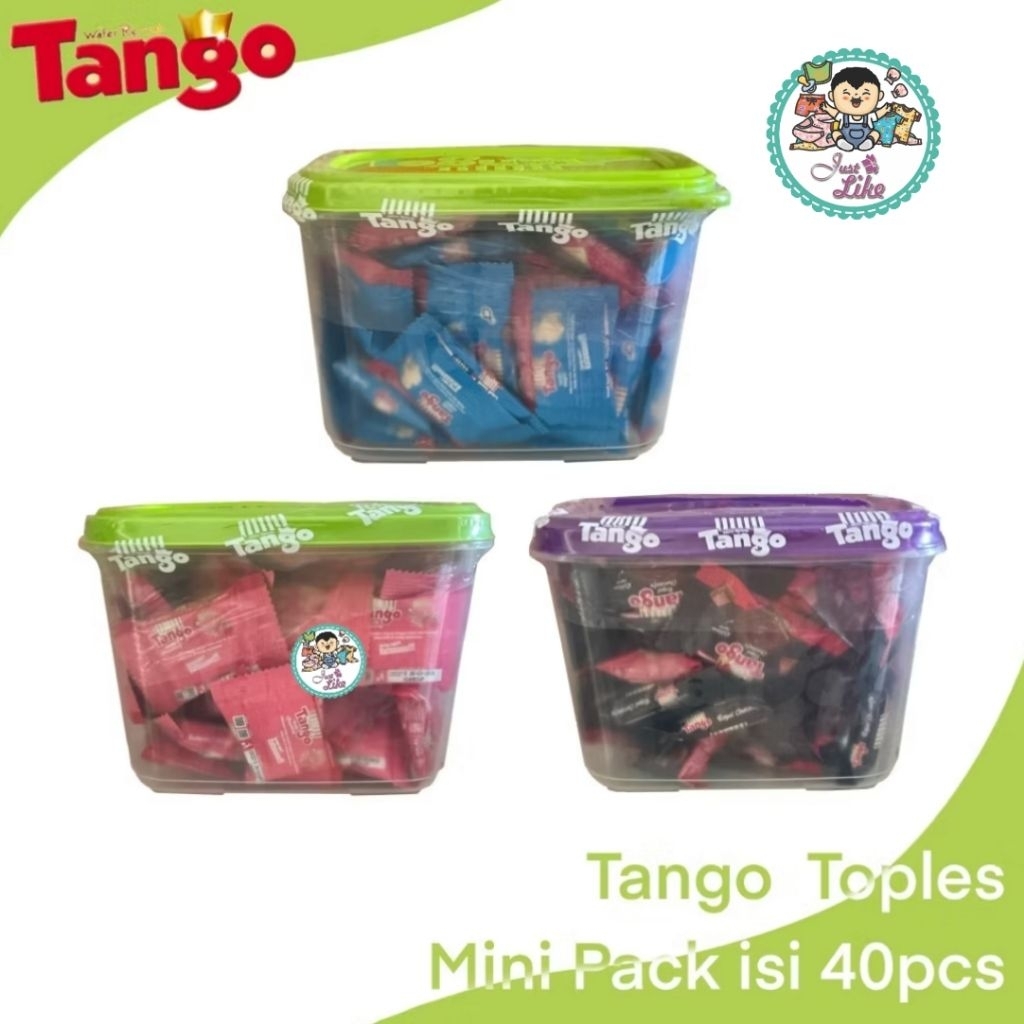 

TANGO Wafer Mini Toples 40 Pcs Rasa Vanilla Strawberry Choco Delight