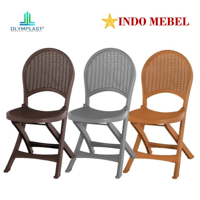 Kursi Lipat OFC Olymplast Folding Chair Plastik / Kursi Cafe / Teras Promo Murah Ready Makassar