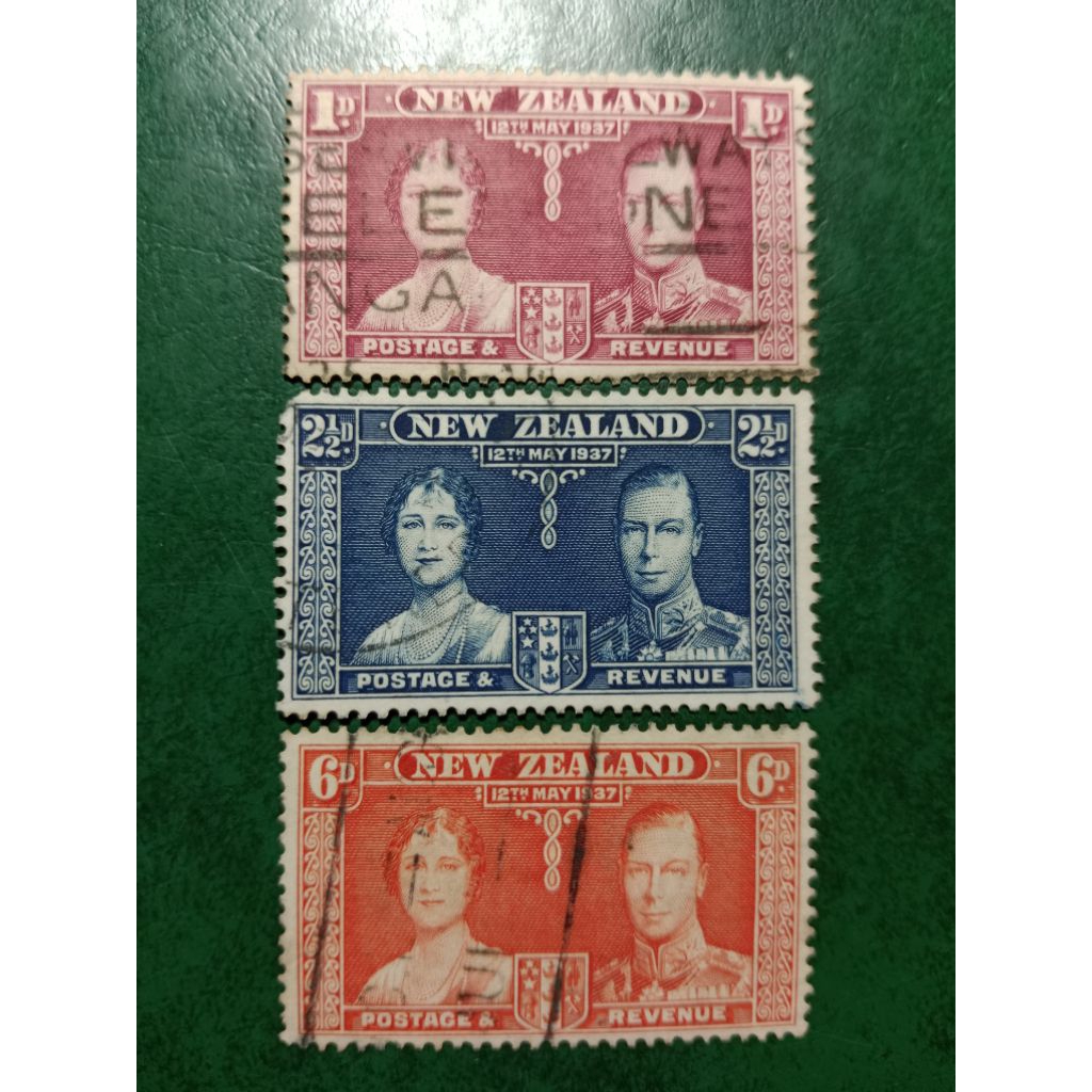 

Prangko New Zealand 3 Pcs Tahun 1937 Used