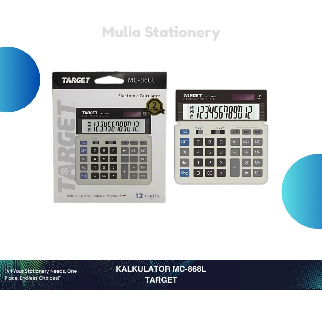 

Kalkulator TARGET MC-868L | Target Calculator Check & Recheck MC-868L | Perlengkapan Kantor