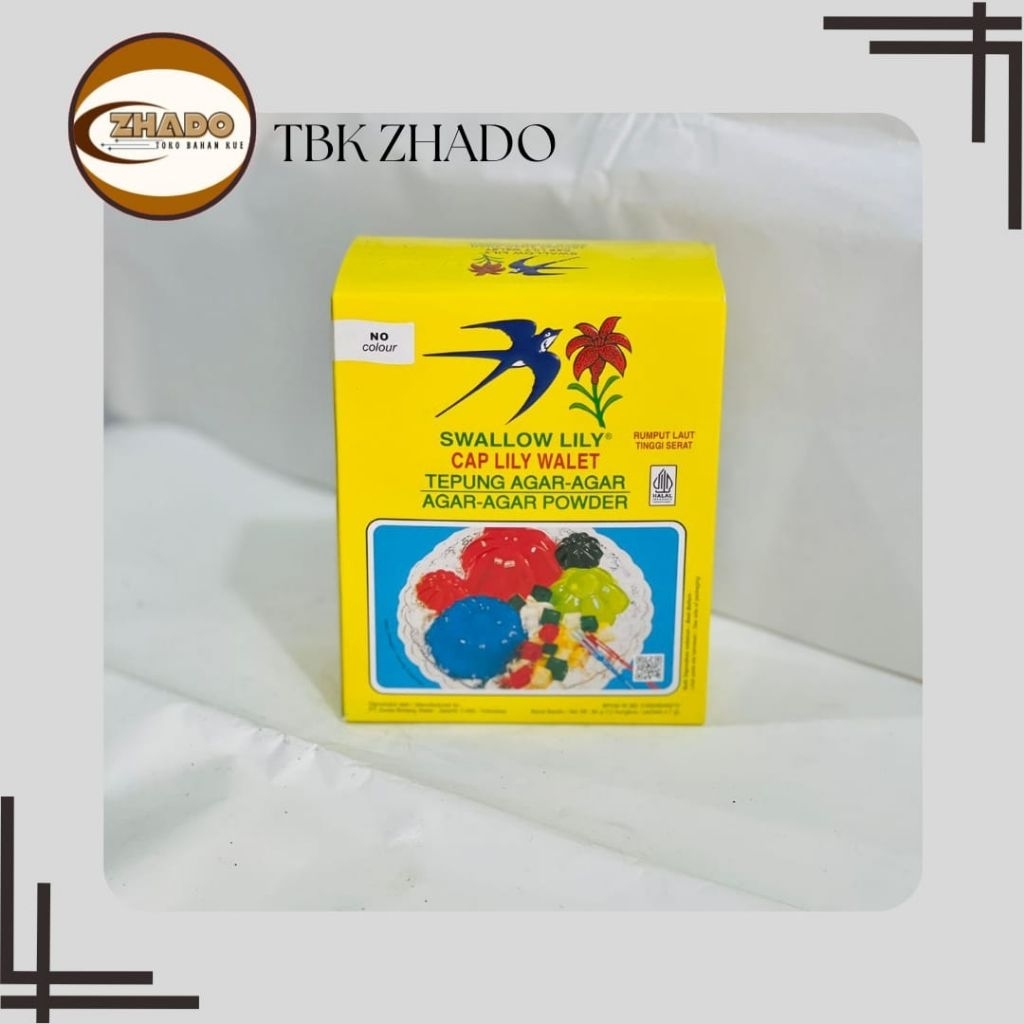 

Agar Swallow Lily Tepung Agar-Agar Powder 7g