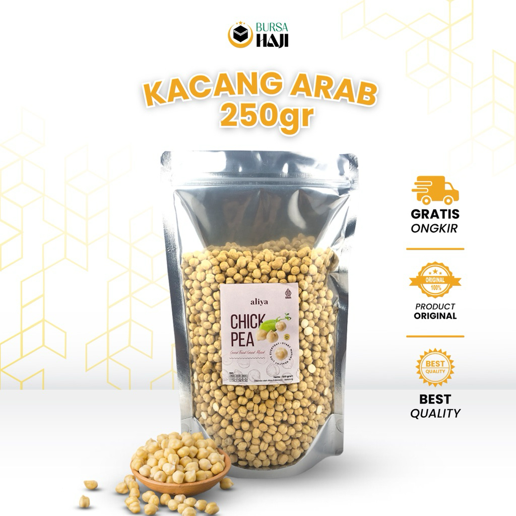 

Kacang Arab Panggang Chickpea Chickpeas 250 Gram Original Oleh Oleh Haji dan Umroh Cemilan Sehat untuk Diet