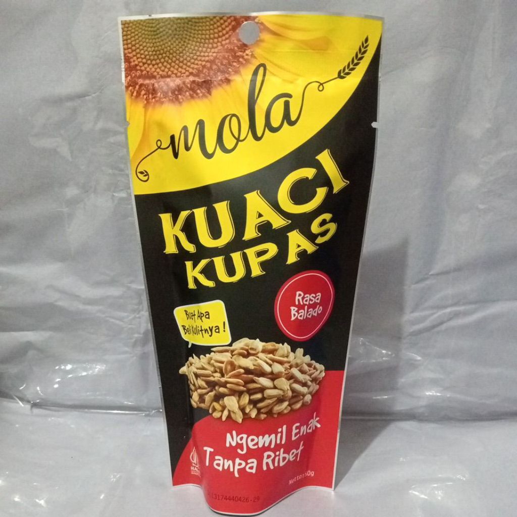 

Mola Kuaci Kupas Rasa Balado 50g