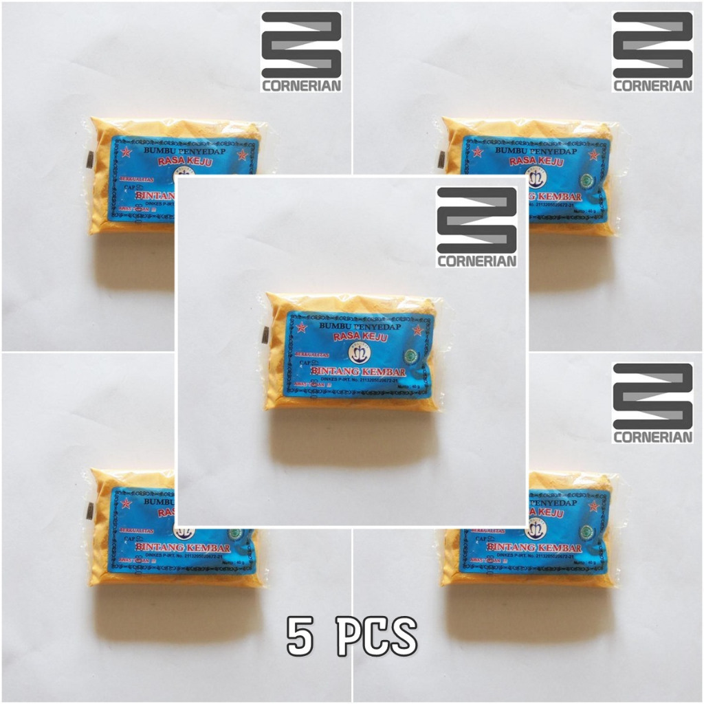 

[ CORNERIAN ] Bumbu Atom Bintang Rasa Keju 40 Gram 5 pcs Sachet MDL Bubuk Tabur Masak Langsung Pakai