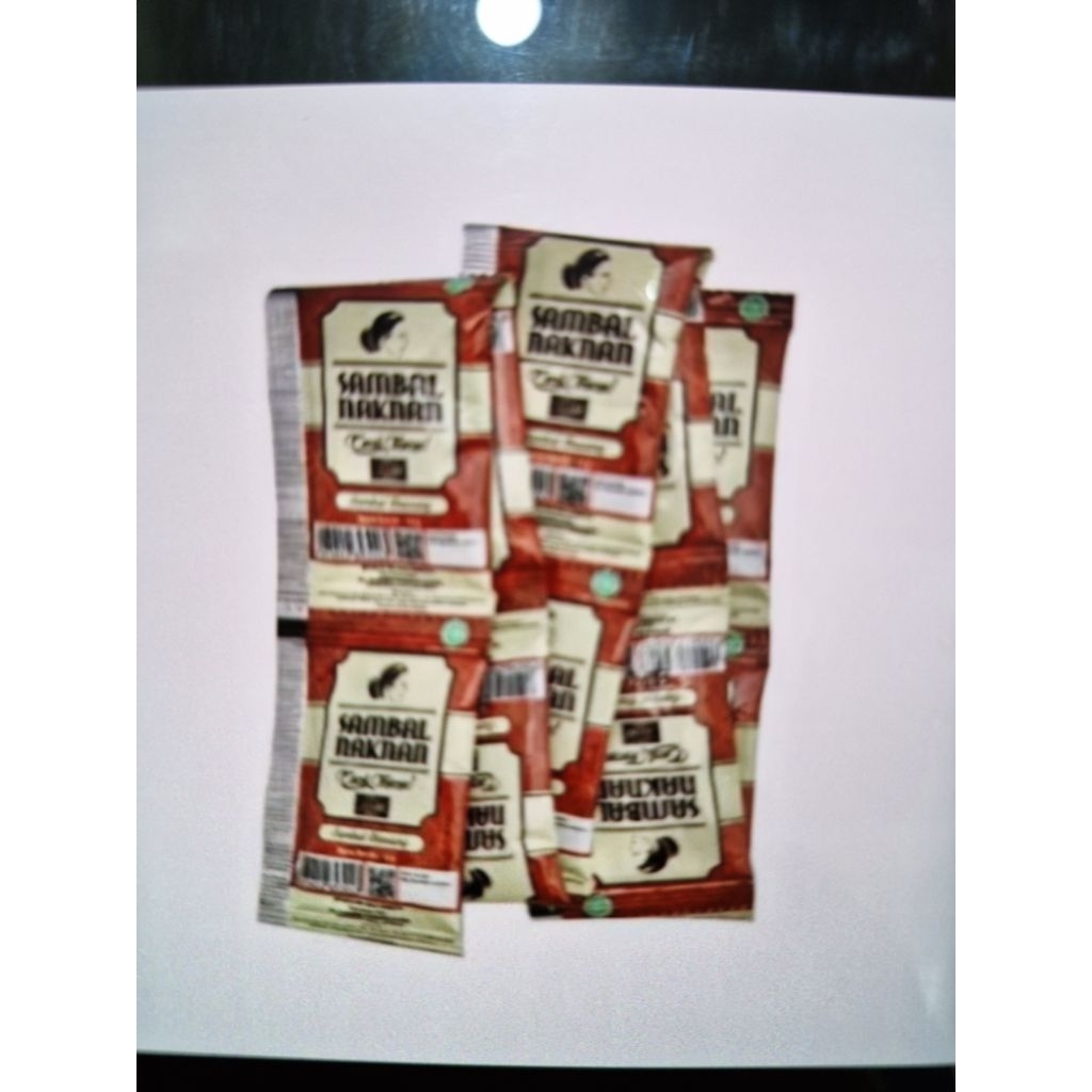 

Sambal Naknan Kemasan Sachet 1 Renteng (isi 10 pcs)