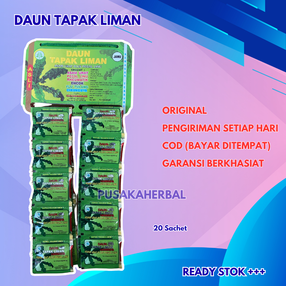 

KAPSUL DAUN TAPAK LIMAN RENCENG 20 SACHET ORIGINAL