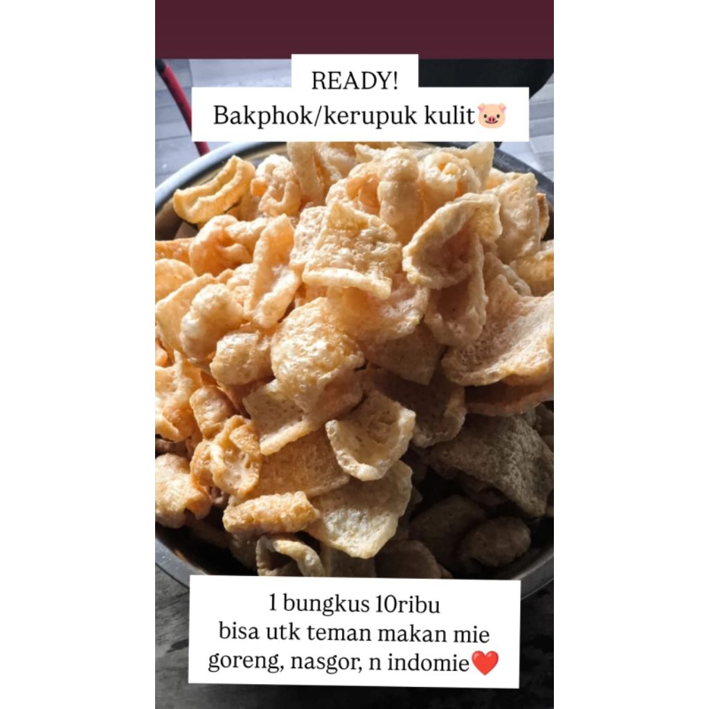 

kerupuk kulit babi (bakphok)