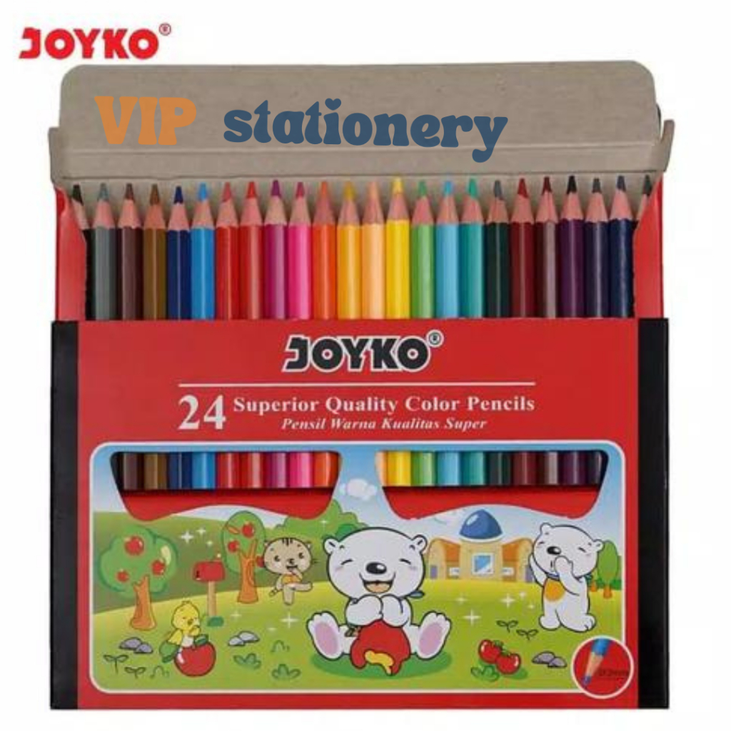 

Pensil Warna Joyko CP-S24 - 24 Warna Color Pencil/Joyko Pensil Warna Mini Short Color Pencils Hexagonal Grip