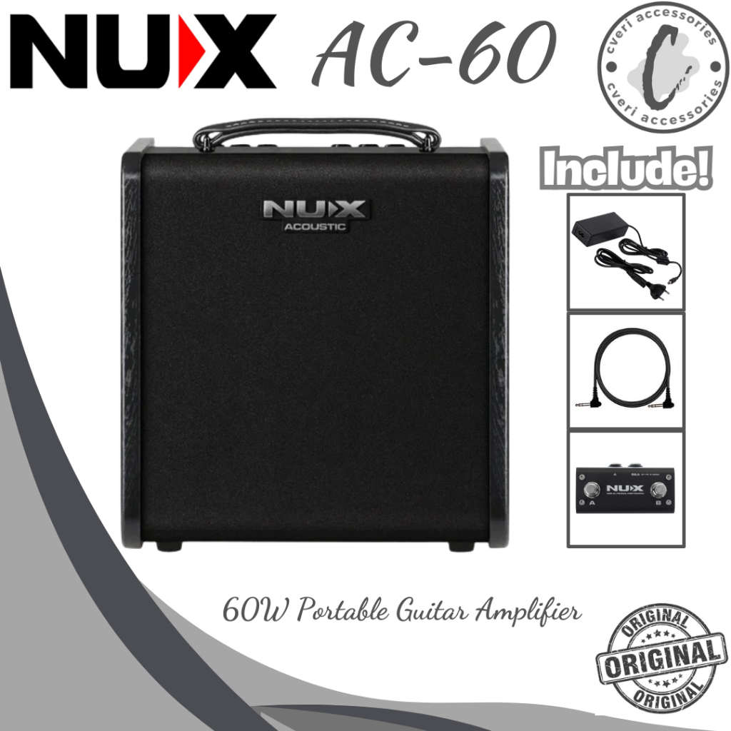 Nux AC60 Acoustic Guitar Amplifier with Bluetooth Original AC-60