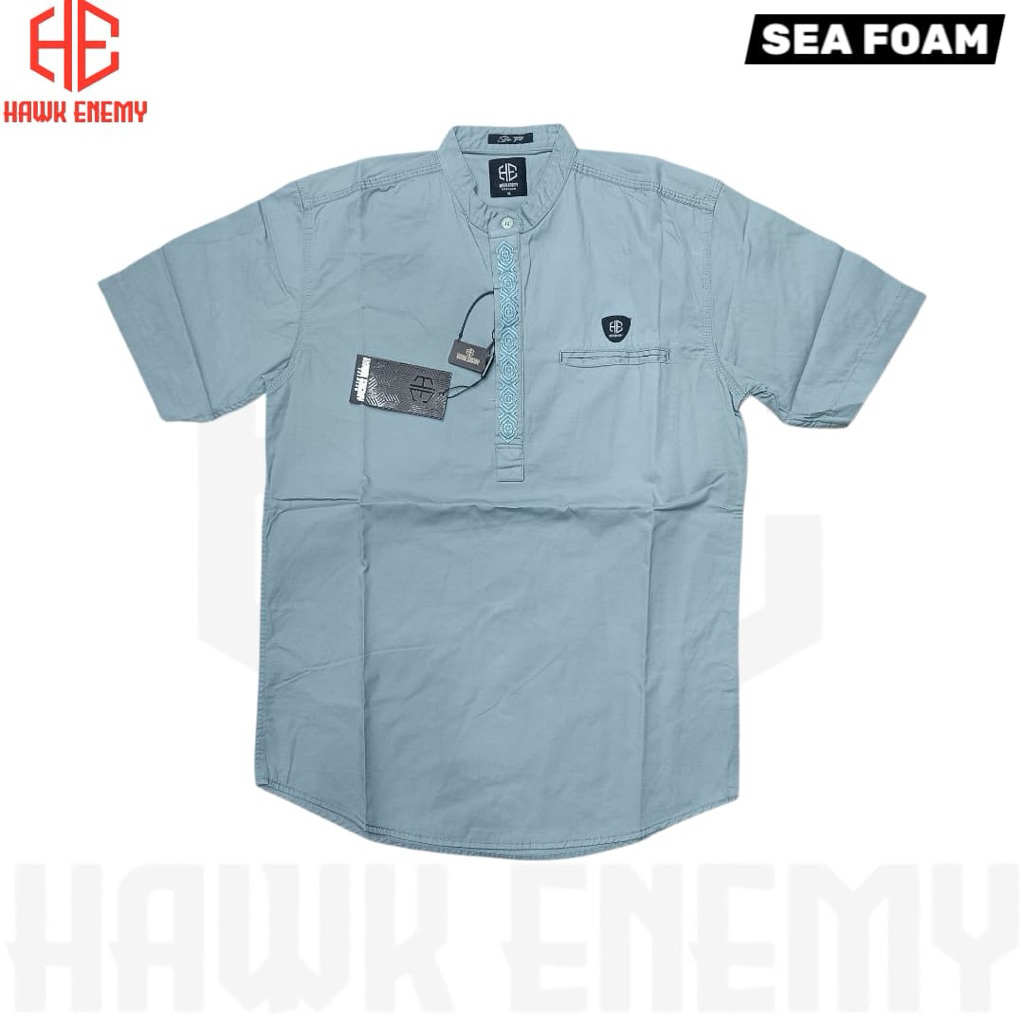 kemeja koko bordirHAWK ENEMY