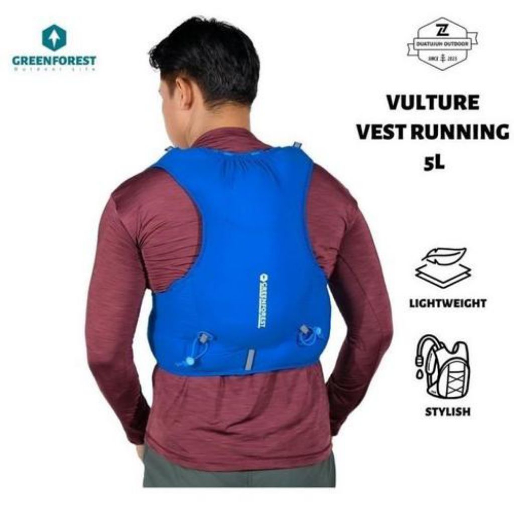 Vest Running / Rompi Lari Greenforest Vulture Trail Running Tektok Ultralight Terlaris