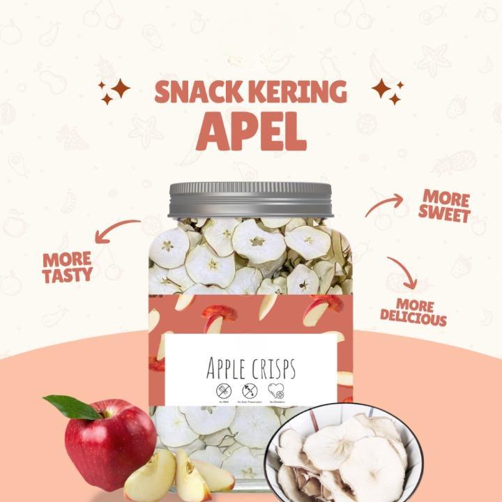 

Keripik Buah Apel Renyah Vacuum Frying Camilan Diet Sehat Vegetarian Freeze Dried Apple