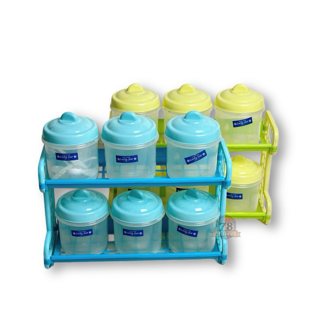 Tempat Wadah Bumbu Dapur Toples Rak Bumbu Dapur Termurah Anti Karat Anti Pecah Kitchen Set Lion Star