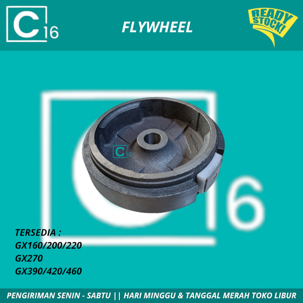 Flywheel Roda Magnit Magnet Mesin Bensin Katinting Model Honda Penggerak GX160 GX270 GX390
