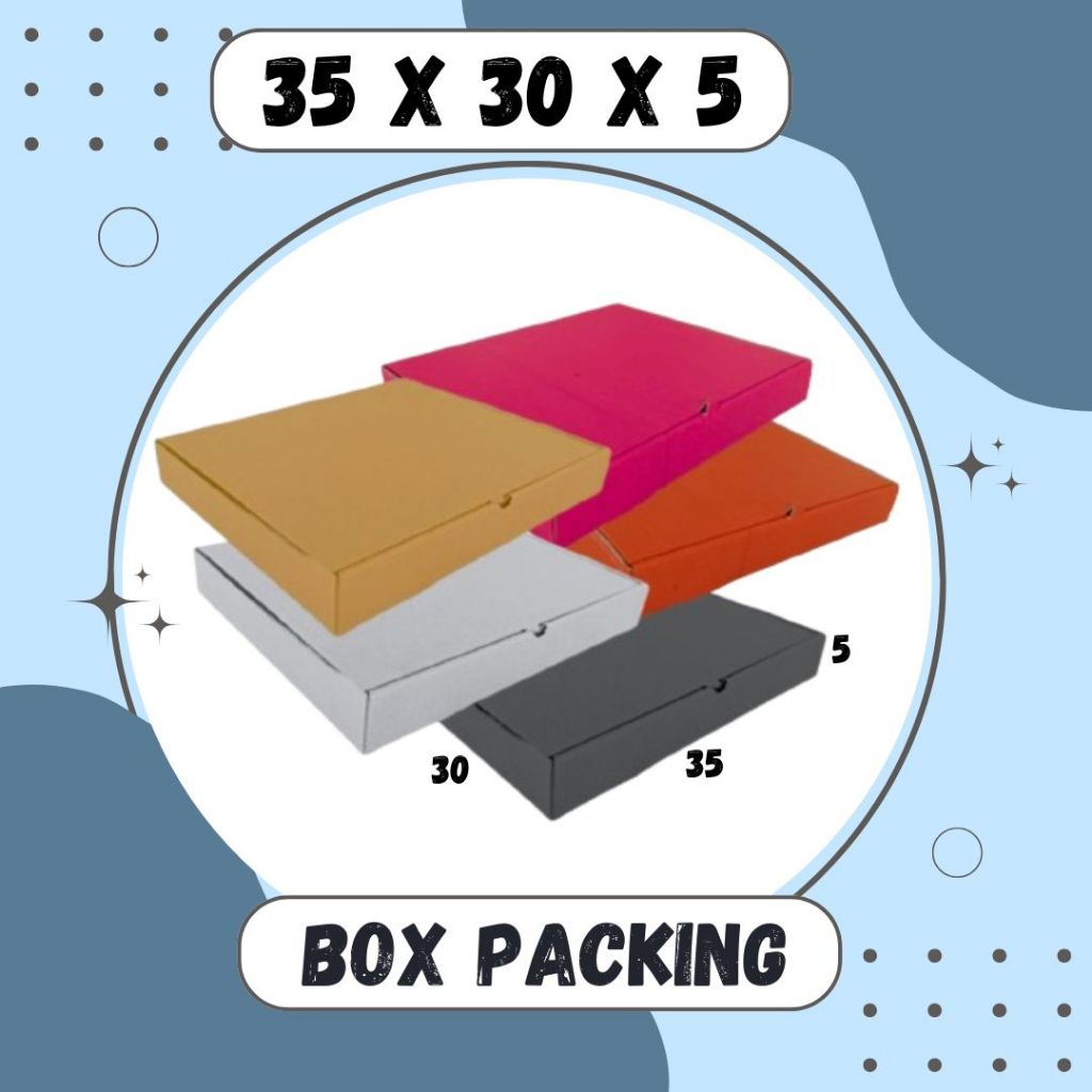 

Box 35x30x5 LD Kardus Packing Kemeja Hampers Handuk Kotak Dus Kado kardus Balap Jombang