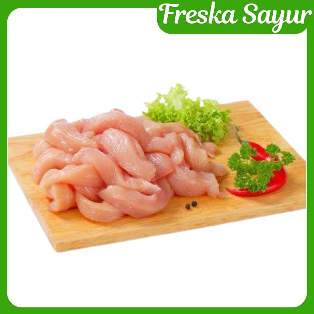 

Dada Ayam Fillet Potong Stik Fresh 1 Kg