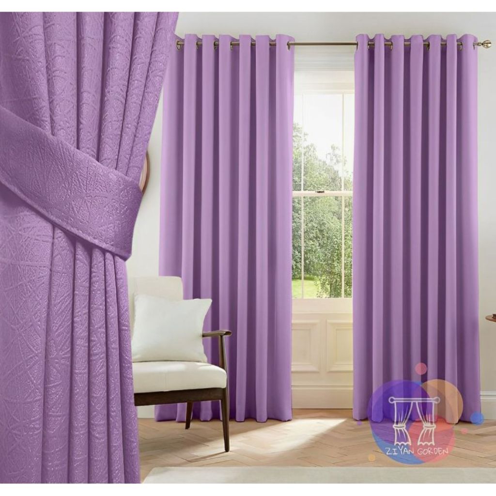 gorden jendela pintu kamar tidur ruang tamu mewah black.out import tebal