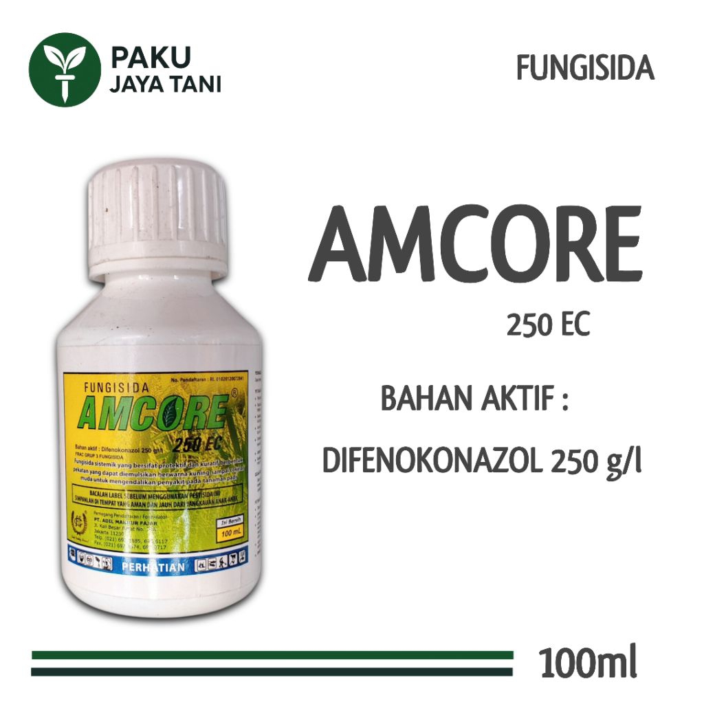 AMCORE 250 EC - 100ml | FUNGISIDA SISTEMIK PENGENDALI PENYAKIT BERCAK DAUN | OBAT BERCAK DAUN | OBAT