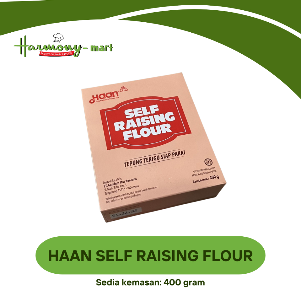 

Haan Self Raising Flour / Tepung Terigu Kue - 400gr