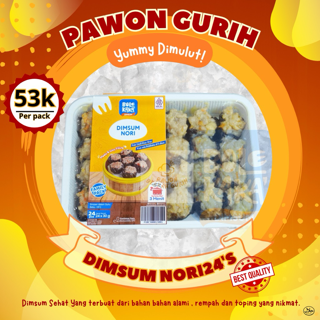 

DIMSUM AYAM KULIT NORI ISI 24 PCS