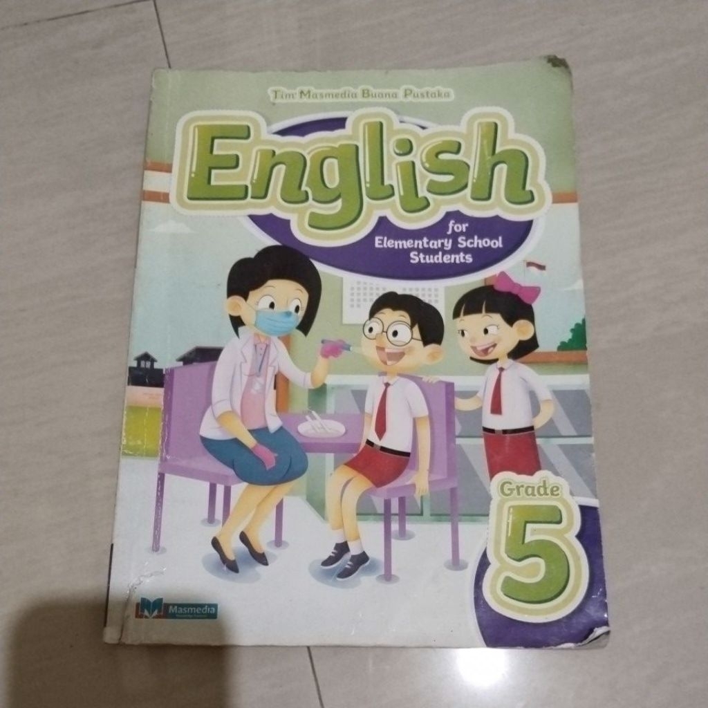 BUKU ORI BUKU ENGLISH SD KELAS V/5 PENERBIT MASMEDIA