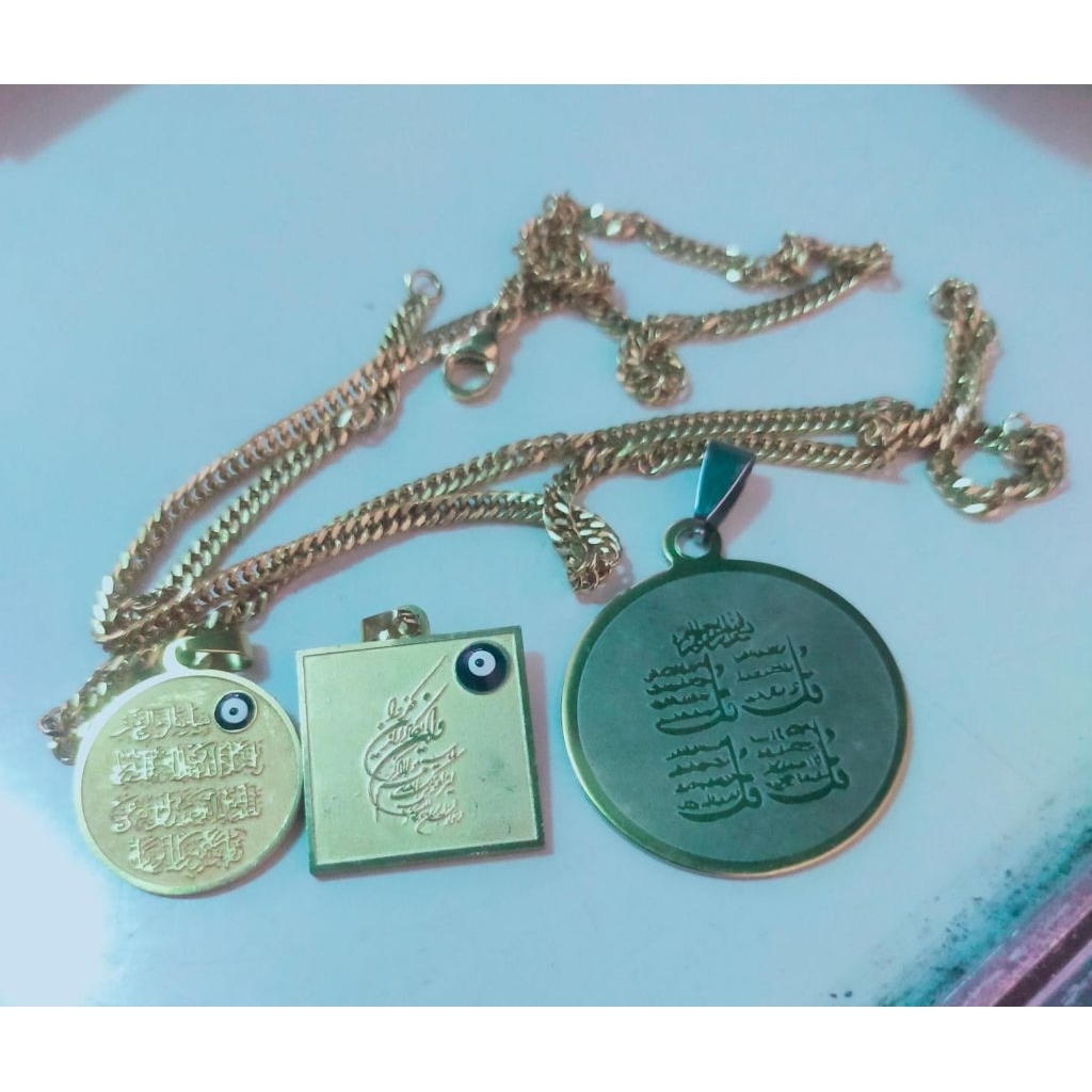 Hiriz Liontin 4Qul Ayat Kursi Wa In Yakadul