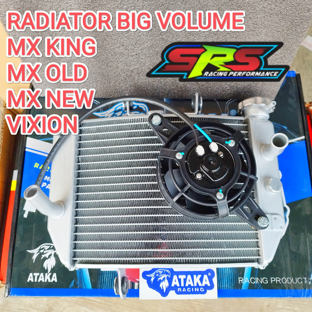 ATAKA RADIATOR MELENGKUNG MX KING MX135 VIXION ORIGINAL