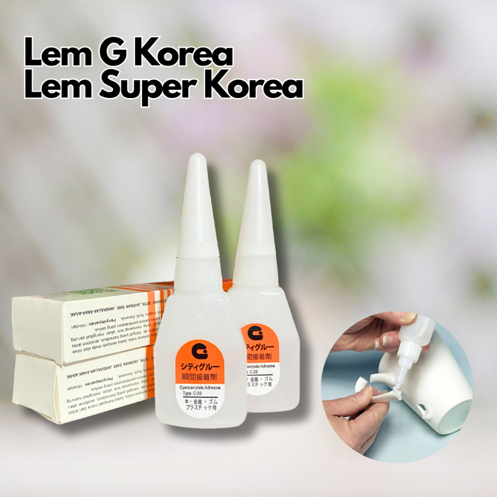 

Lem Korea-Power Glue Korea-Lem G Korea-Lem Alteco Multifungsi Super Glue Besi Power Glue