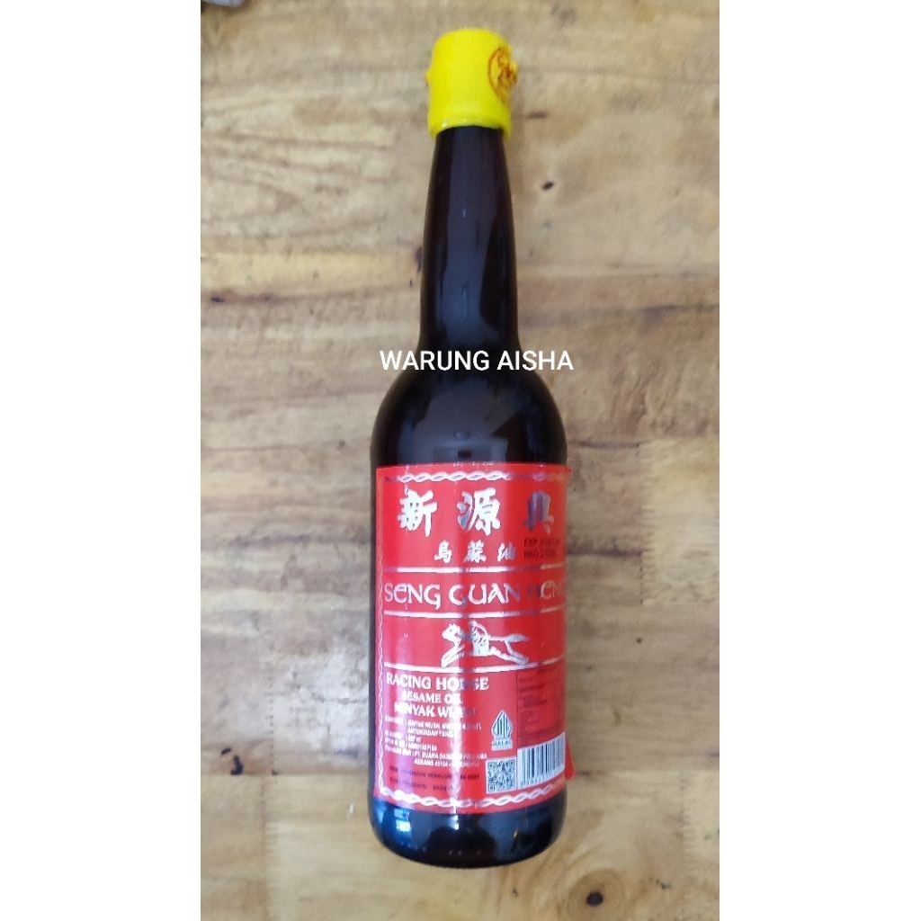 

Bumbu Masak Minyak Wijen Sesame Oil Seng Guan Heng Racing Horse 620 ml