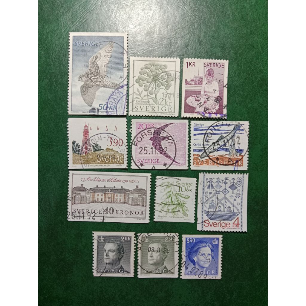 

Prangko Swedia 12 Pcs Campur USED