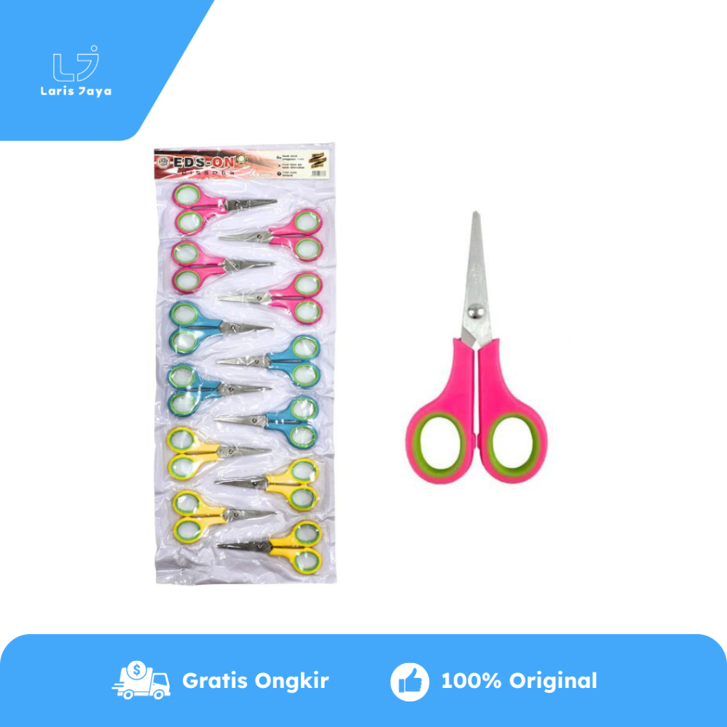

1 LSN / 12 Pcs Gunting EDS-ON 145 Renteng 12cm