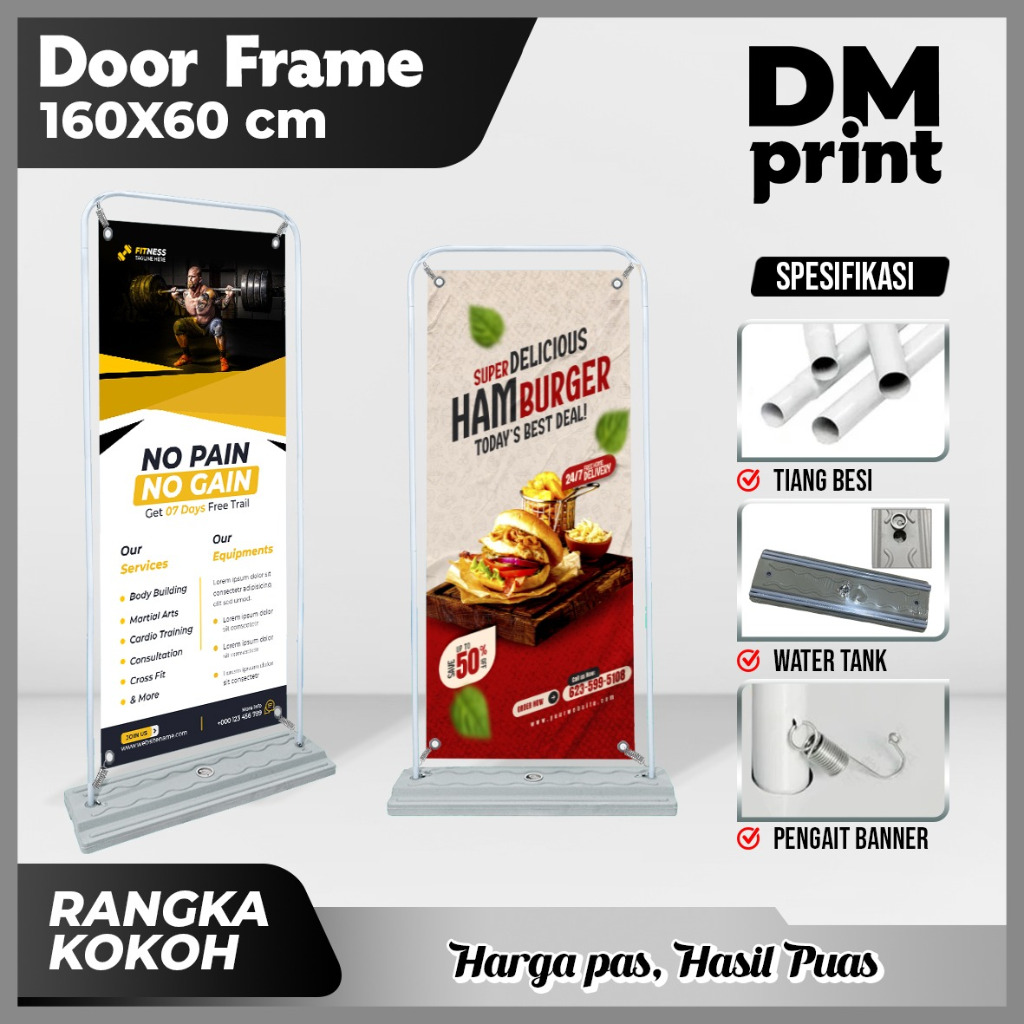 

DOOR FRAME + VISUAL 160X60 CM WATER TANK
