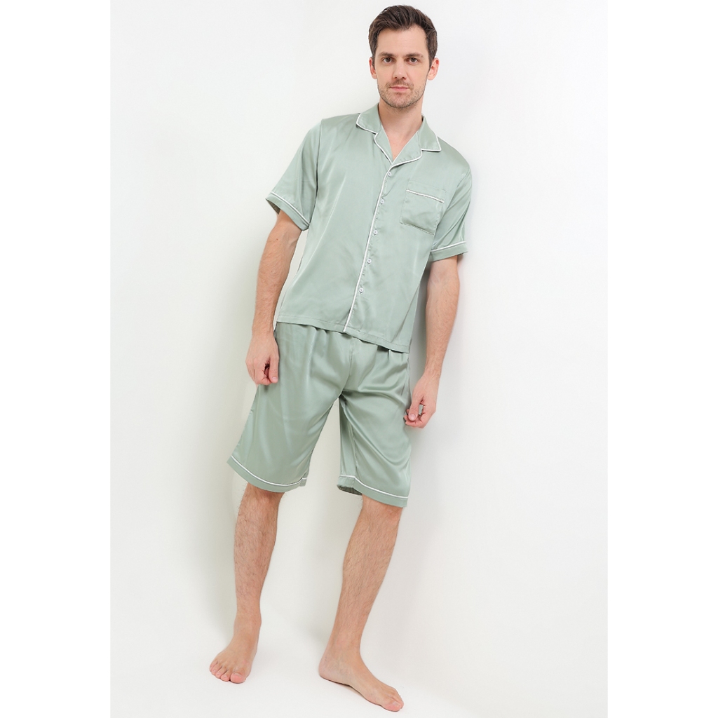 Set Baju Tidur Pria 278 Anne Wintours  Sage (20250707)(415)(62502 22025) Gift Kado Pyjamas Mens Leng