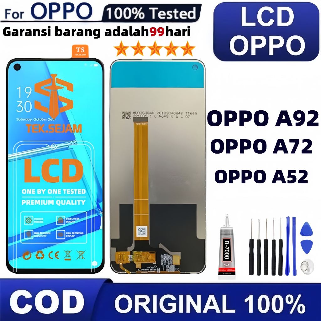 LCD Touchscreen OPPO A52 2020 A72 2020 A92 2020 Original 100% Lcd Ori Fullset